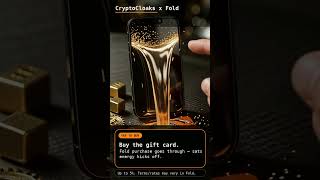 Stack sats on gear you were already going… | CryptoCloaks gift cards are in Fold — up… #Shorts