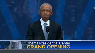 Historic Obama Presidential Center opening draws thousands to Chicago's South Side