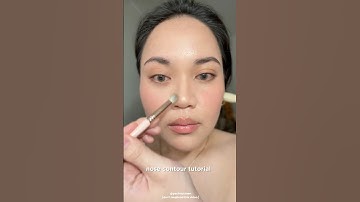 natural nose contour tutorial #fyp #nosecontour #fakenose #contour #makeup #nosecontourtutorial