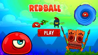 Red Ball Rush Original game / The red ball collects crystals and fires blasters / Red Ball games screenshot 4