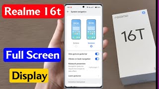 realme 16t full screen display setting | realme 16t display ko full screen me kaise kare