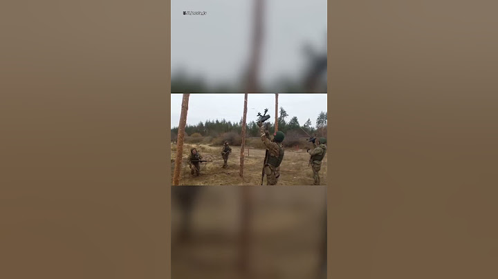 Russian troops train to evade drones