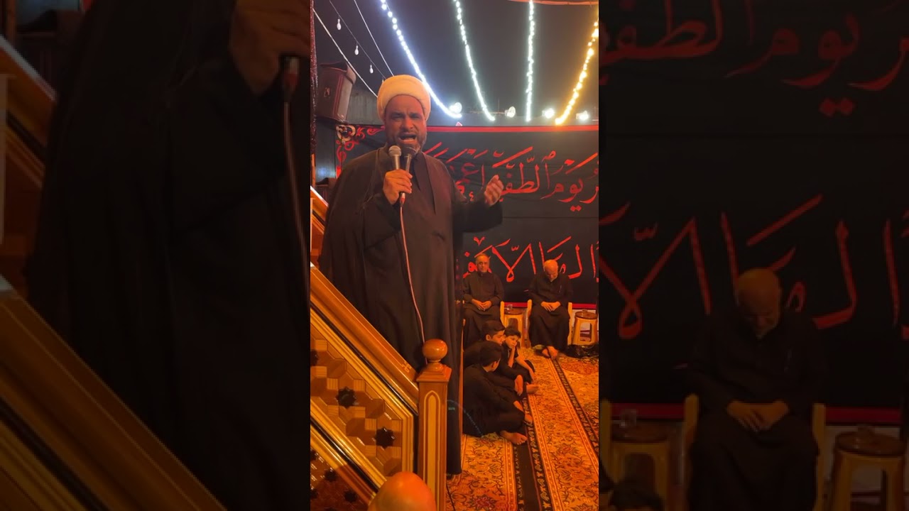 نعي مفجع عن ام البنين لسماحة الشيخ عبدالله الدجيلي في موكب شباب اسد بني هاشم