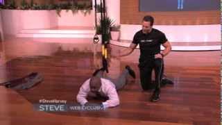 Steve Harvey tries TRX!