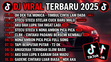 DJ TIKTOK TERBARU 2025 - DJ OH DEK TIA MONICA🎵DJ STECU STECU STELAN CUEK BARU MALU VIRAL TIKTOK 2025