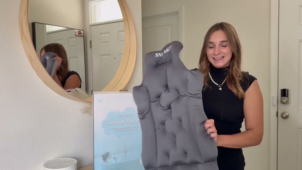 snlewrtu Full Body Bath Pillow – Luxury Bathtub Cushion 