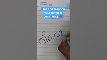 Beautiful Handwriting Name Art – Sarah | Stylish Calligraphy Shorts ✨#NameArt #BeautifulHandwriting