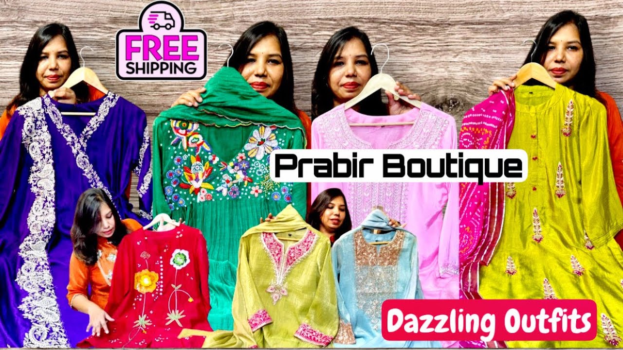 Super Stunning Cord Sets, Party Wear Suits, Anarkali and Smart Mul Chanderi Suits at Prabir Boutique