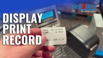 Accurate Weighing Displayed & Printed | 1000 lbs Weighing with SellEton Equipment