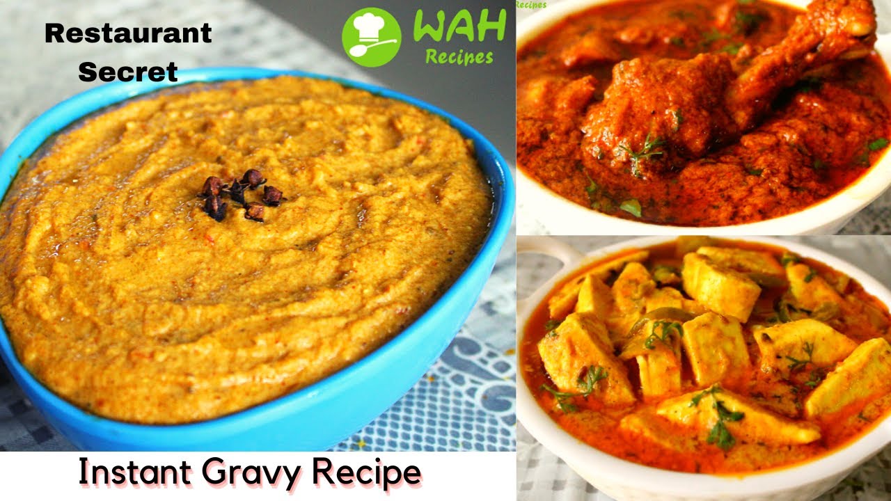 One Secret Gravy Recipe For All Indian Curries (Restaurant Style) YouTube