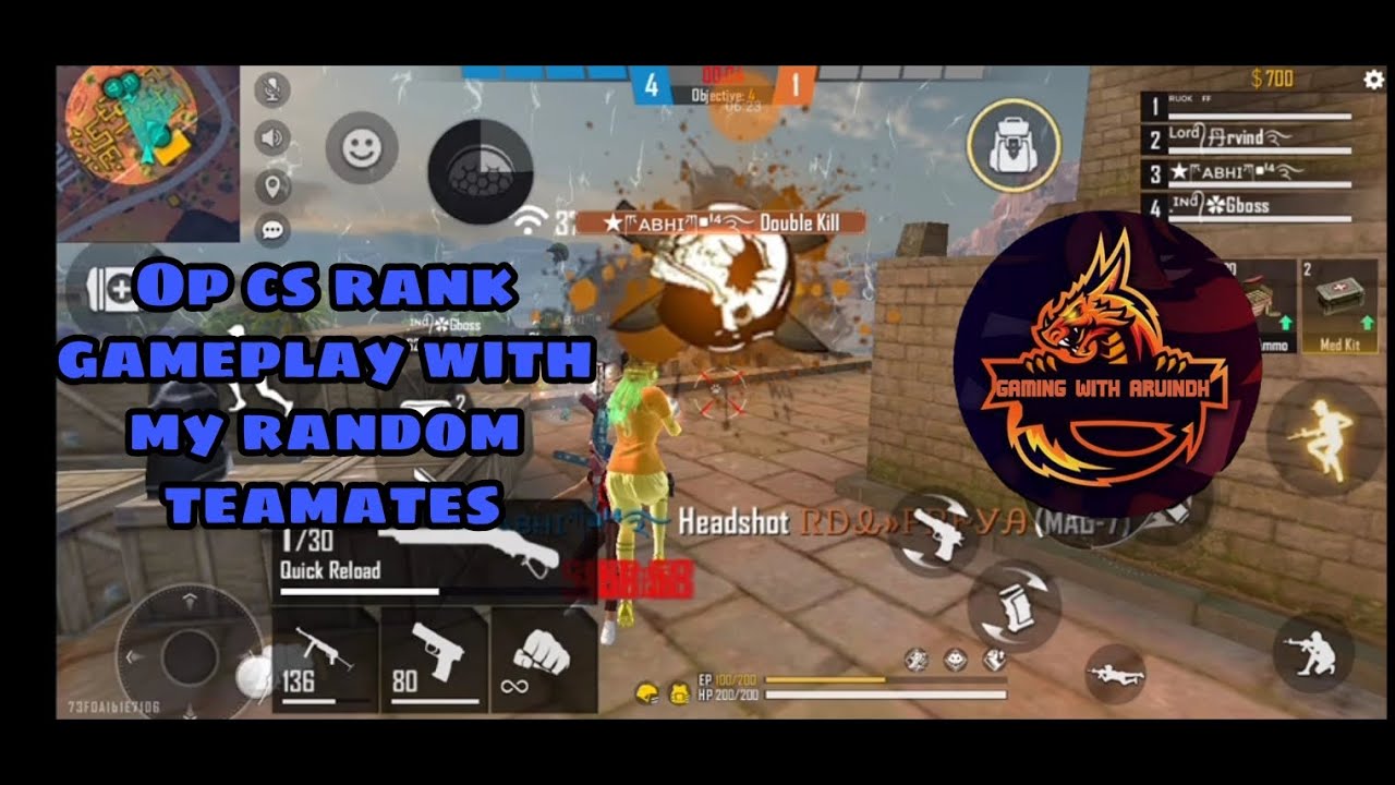 Op cs rank gameplay with random teamates| gaming with arvindh - YouTube
