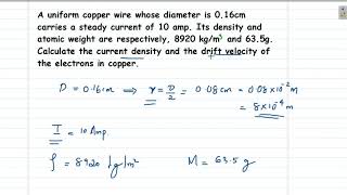 Electrical Conductivity | Problem | Free electron theory
