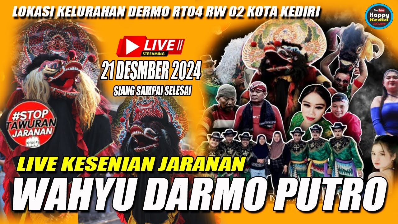 WAHYU DARMO PUTRO‼️LIVE JARANAN HARI INI DI KELURAHAN DERMO KOTA KEDIRI