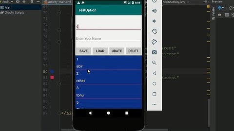 SQLite Database | *Save Data in Database With Source Code*