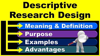 Descriptive Research Design | Concept | Meaning | Definition | Purpose | Advantages | Examples