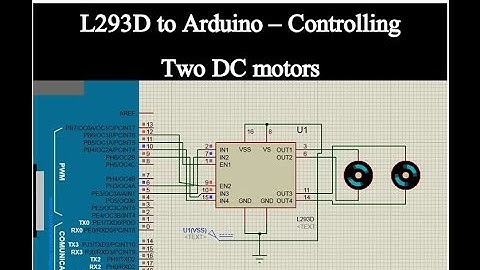 Conrolling Two Motors With L293D and Arduino - Proteus Simulation Tutorial # 30