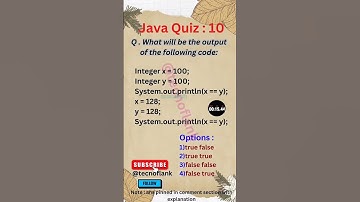 Java Quiz 10 #java #python #coding #javascript #code #developer #dsa #springboot #quiz #ai #chatgpt