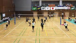 20180829 第19回 西日本大学男子バレーボール  5学連選抜対抗戦 中国学連選抜vs九州選抜選抜 2セット目