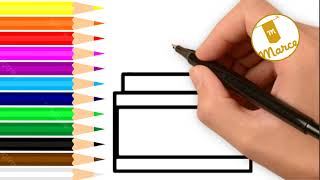 Draw Cute Painting, Coloring For Kids Easy Drawing Dibujo Fácil