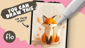 Anyone Can Draw This Cute Fox - Tutorial for PROCREATE