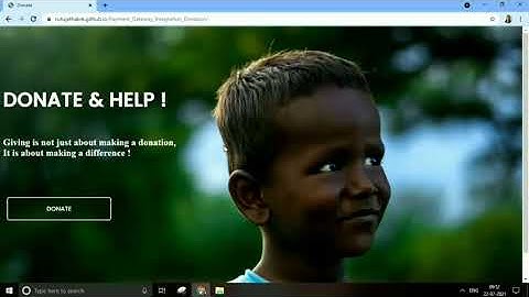 PAYMENT GATEWAY INTEGRATION - DONATION || THE SPARKS FOUNDATION || #GRIPJULY21