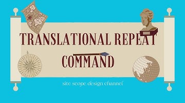 Translational Repeat Command in STAAD | Site Scope Design | New Video 2023
