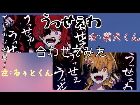 【すとぷり】るぅとくん×莉犬くん 合わせてみた【うっせぇわ】
