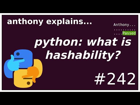 Video: Apakah daftar Python hashable?