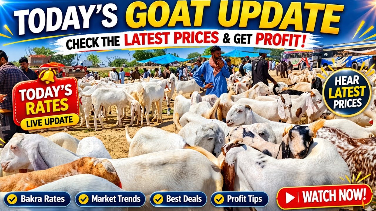 Today's/ Goat/ update/check latest price&GET Bakra Rate 0319 4305494 ...