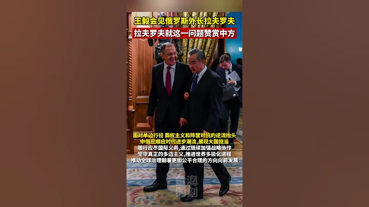 王毅會見俄羅斯外長拉夫羅夫，拉夫羅夫就這一問題讚賞中方 #海峽新幹線 #東南衛視 #中俄友誼 - 天天要聞