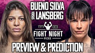 UFC Fight Night: Mayra Bueno Silva vs. Lina Lansberg Preview & Prediction