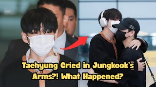 ARMY in Tears! Taehyung BTS Cries While Reuniting with Jungkook at Incheon Airport!