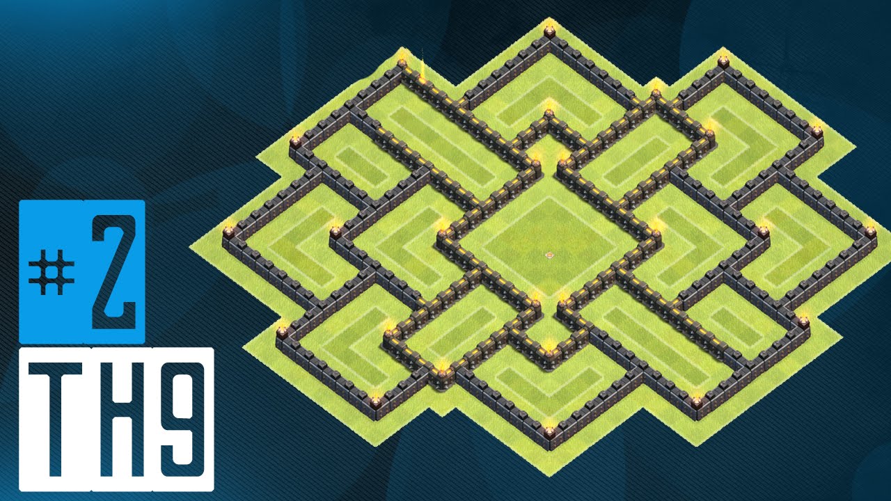 Clash of Clans TH9 Trophy Base 2 2 Air Sweeper July 2015 Update