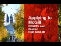 Applying to McGill: Information Session for CEGEP students with Q&A