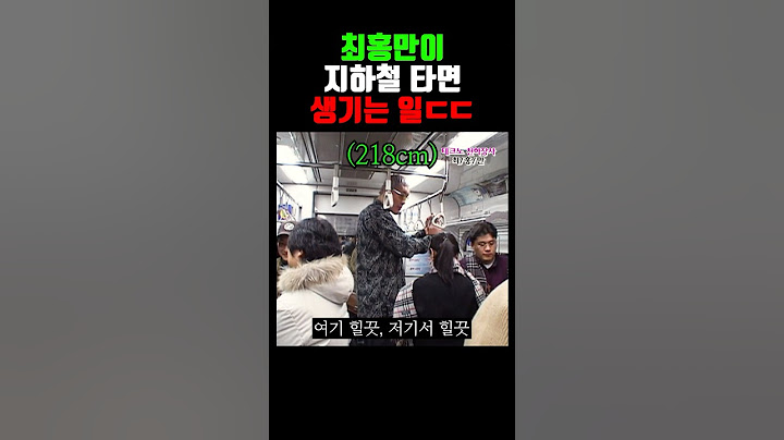 최홍만이 지하철 타면 생기는 일 ㄷㄷ (2004)
