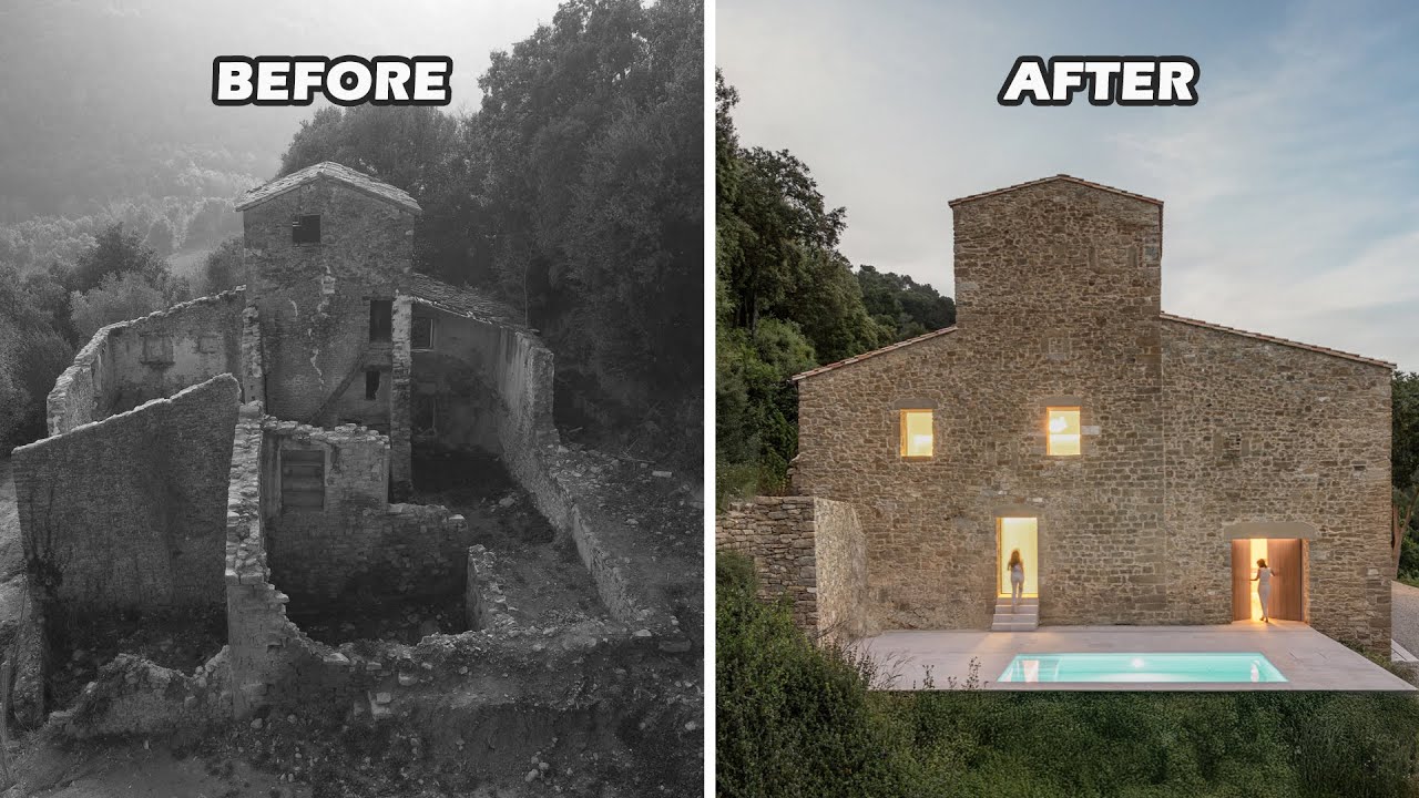 Transforming an Abandoned Farmhouse into a Contemporary Living Space ...