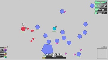 Pentagon Nest Survival WR: 12,95 seconds! - Diep io FFA Amsterdam servers