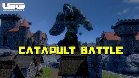 Medieval Engineers - Catapult Battle , Destroying Castles