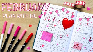 February Plan With Me High School Sweethearts Theme