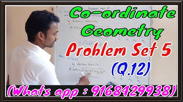 Q. 12 Problem Set - 5 (Coordinate Geometry) Class 10 Maharashtra Board 2018-19