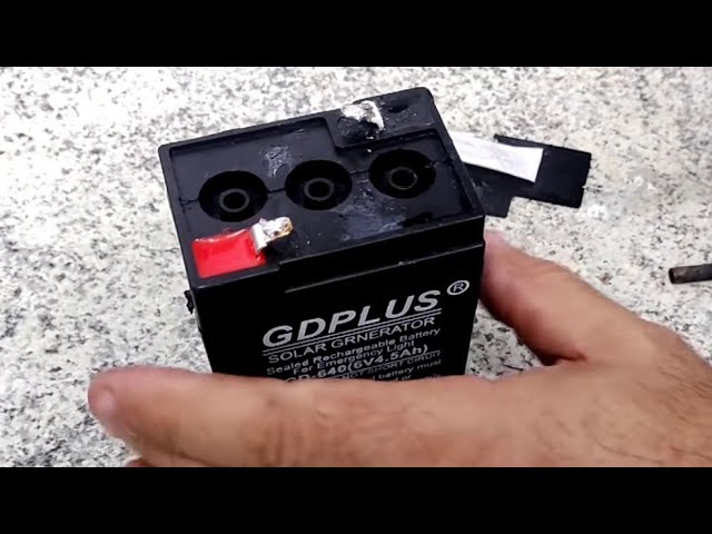 Amptek/Sunka : 6 Volt 10 Amp Rechargeable Sealed Lead Acid Battery