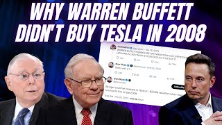 Elon Musk offered Warren Buffett part ownership of Tesla at $200M valuation