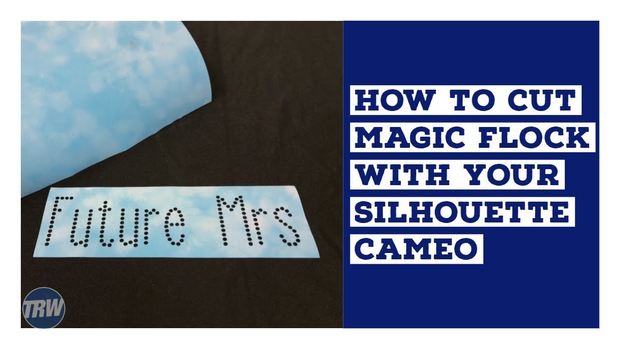 How to Cut Magic Flock Rhinestone Template Material with the Silhouette  CAMEO 