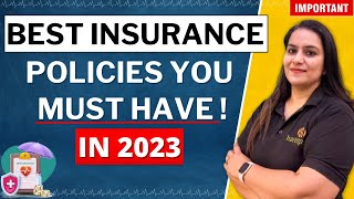 Top 4 INSURANCE POLICES You Must Have | Best Insurance Policies in India 2023 | Gurleen Kaur Tikku