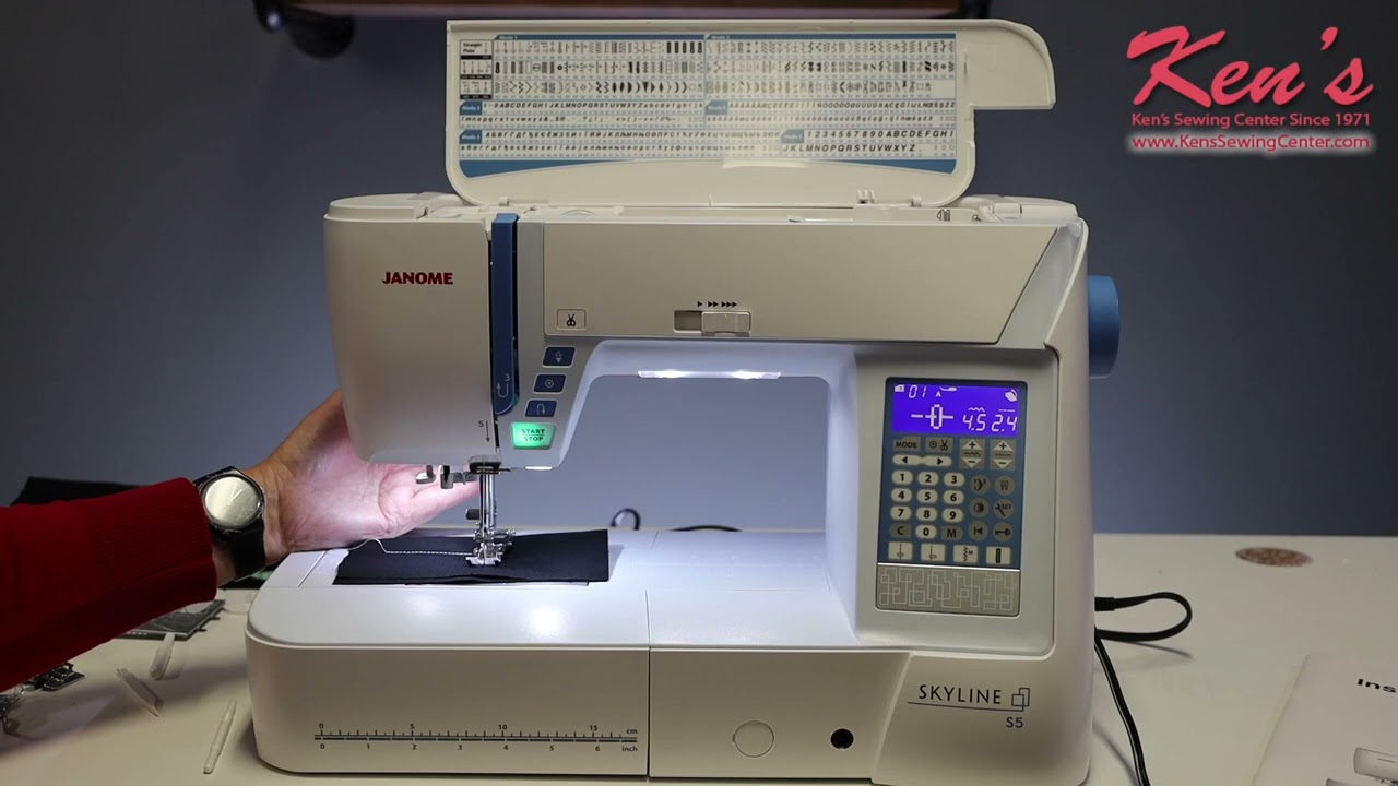 Janome Skyline S5 Sewing and Quilting Machine In Depth Tutorial from Kens Sewing Center in Alabama