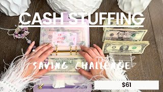 Cash Envelope Stuffing | $61 | Dave Ramsey Inspired