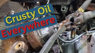 Rusty Oil & Dripping Transmission Fluid! Pt3 #oilleakrepair #steeringwheel Nissan Frontier 3.3 4x4