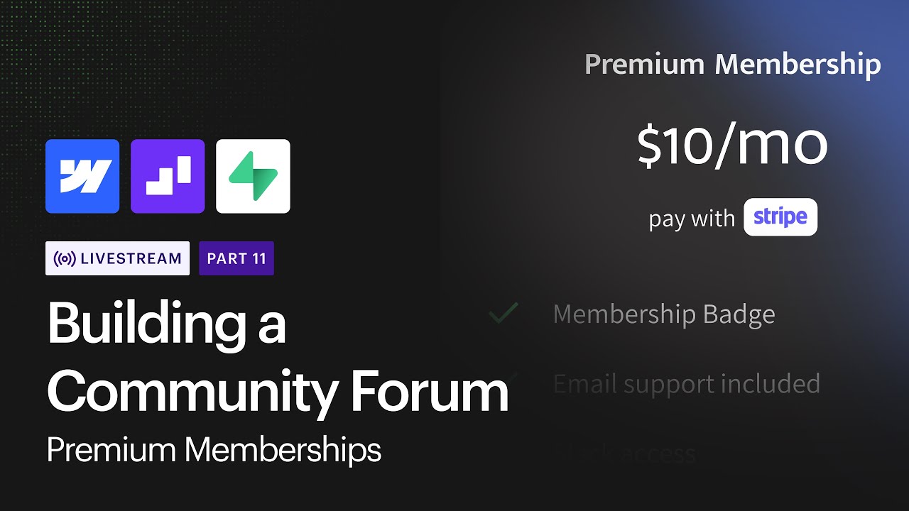 Premium Memberships | Building a community forum pt. 11