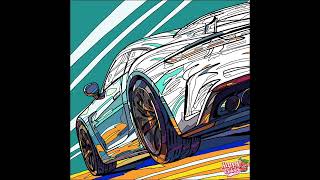 Aesthetic Racing Car drawing