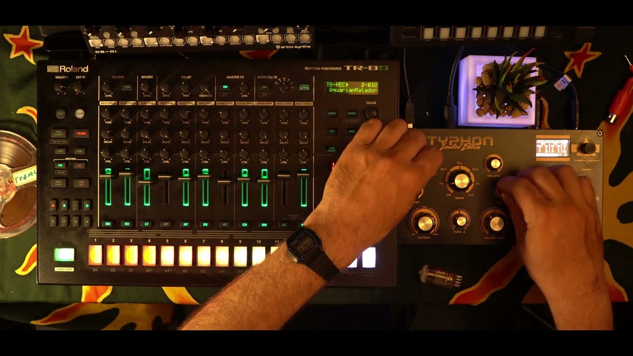 DAWLESS JAM #16 (Dreadbox Typhon, Roland TR-8s) - YouTube